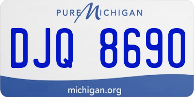 MI license plate DJQ8690