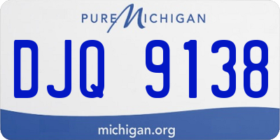 MI license plate DJQ9138