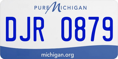 MI license plate DJR0879