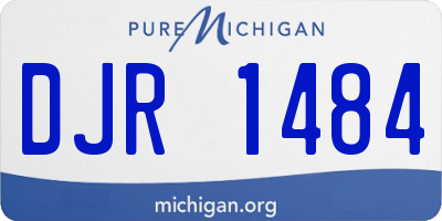 MI license plate DJR1484