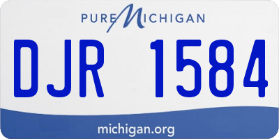 MI license plate DJR1584