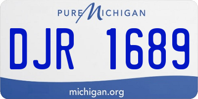 MI license plate DJR1689