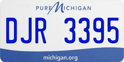 MI license plate DJR3395