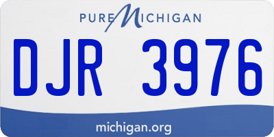 MI license plate DJR3976