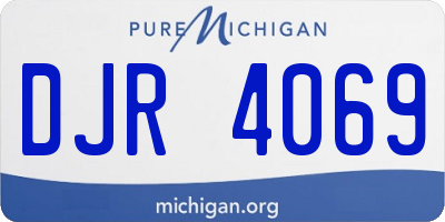 MI license plate DJR4069