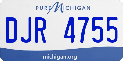 MI license plate DJR4755