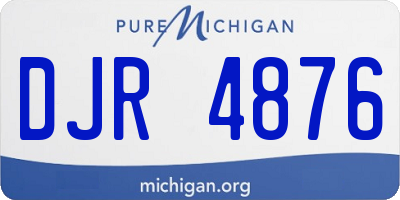 MI license plate DJR4876
