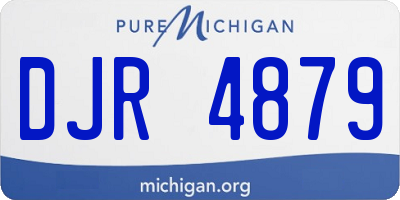 MI license plate DJR4879