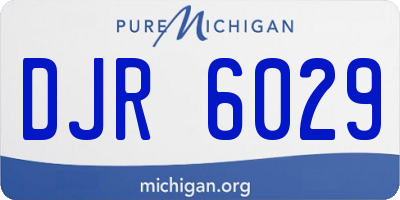 MI license plate DJR6029