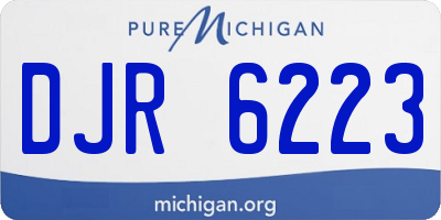 MI license plate DJR6223