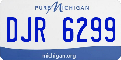 MI license plate DJR6299