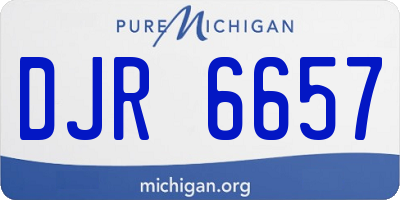 MI license plate DJR6657