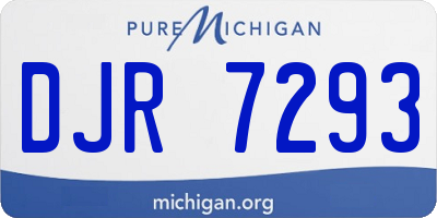 MI license plate DJR7293