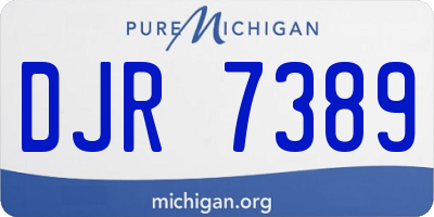 MI license plate DJR7389