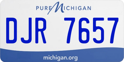 MI license plate DJR7657