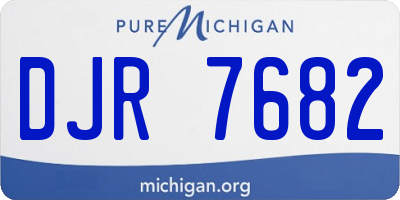 MI license plate DJR7682