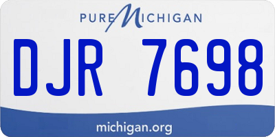 MI license plate DJR7698