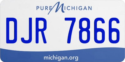 MI license plate DJR7866