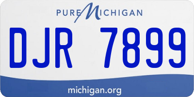 MI license plate DJR7899