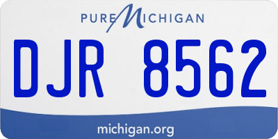 MI license plate DJR8562