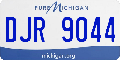 MI license plate DJR9044