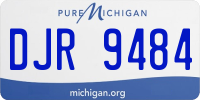 MI license plate DJR9484