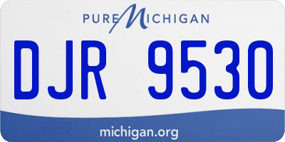 MI license plate DJR9530
