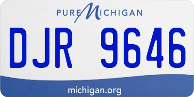 MI license plate DJR9646