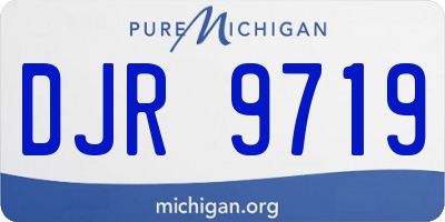 MI license plate DJR9719