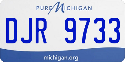 MI license plate DJR9733