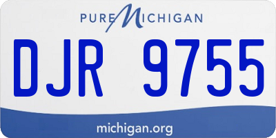 MI license plate DJR9755