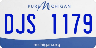 MI license plate DJS1179