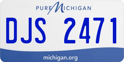 MI license plate DJS2471