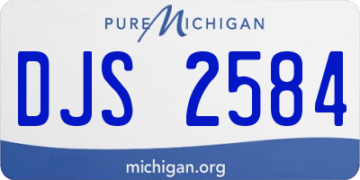 MI license plate DJS2584