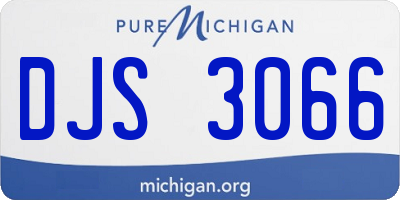 MI license plate DJS3066