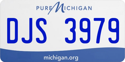 MI license plate DJS3979