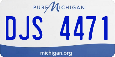 MI license plate DJS4471