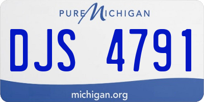 MI license plate DJS4791