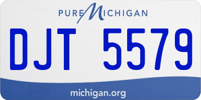 MI license plate DJT5579