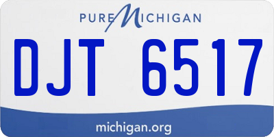 MI license plate DJT6517