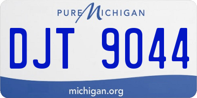MI license plate DJT9044