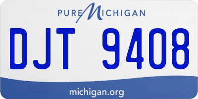 MI license plate DJT9408