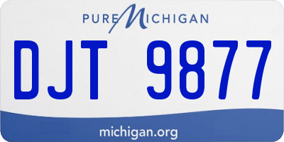 MI license plate DJT9877