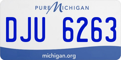 MI license plate DJU6263