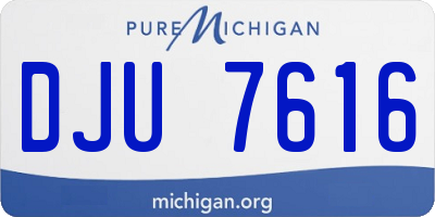 MI license plate DJU7616