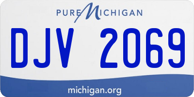 MI license plate DJV2069