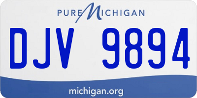 MI license plate DJV9894