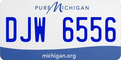 MI license plate DJW6556