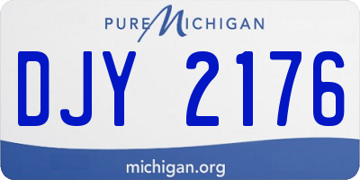 MI license plate DJY2176