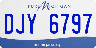 MI license plate DJY6797